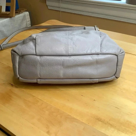 COACH Pebble Grey Madison Isabelle Leather Bag - Picture 4 of 16